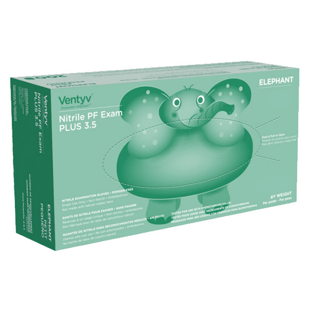 Medium Blue Nitrile Exam Gloves